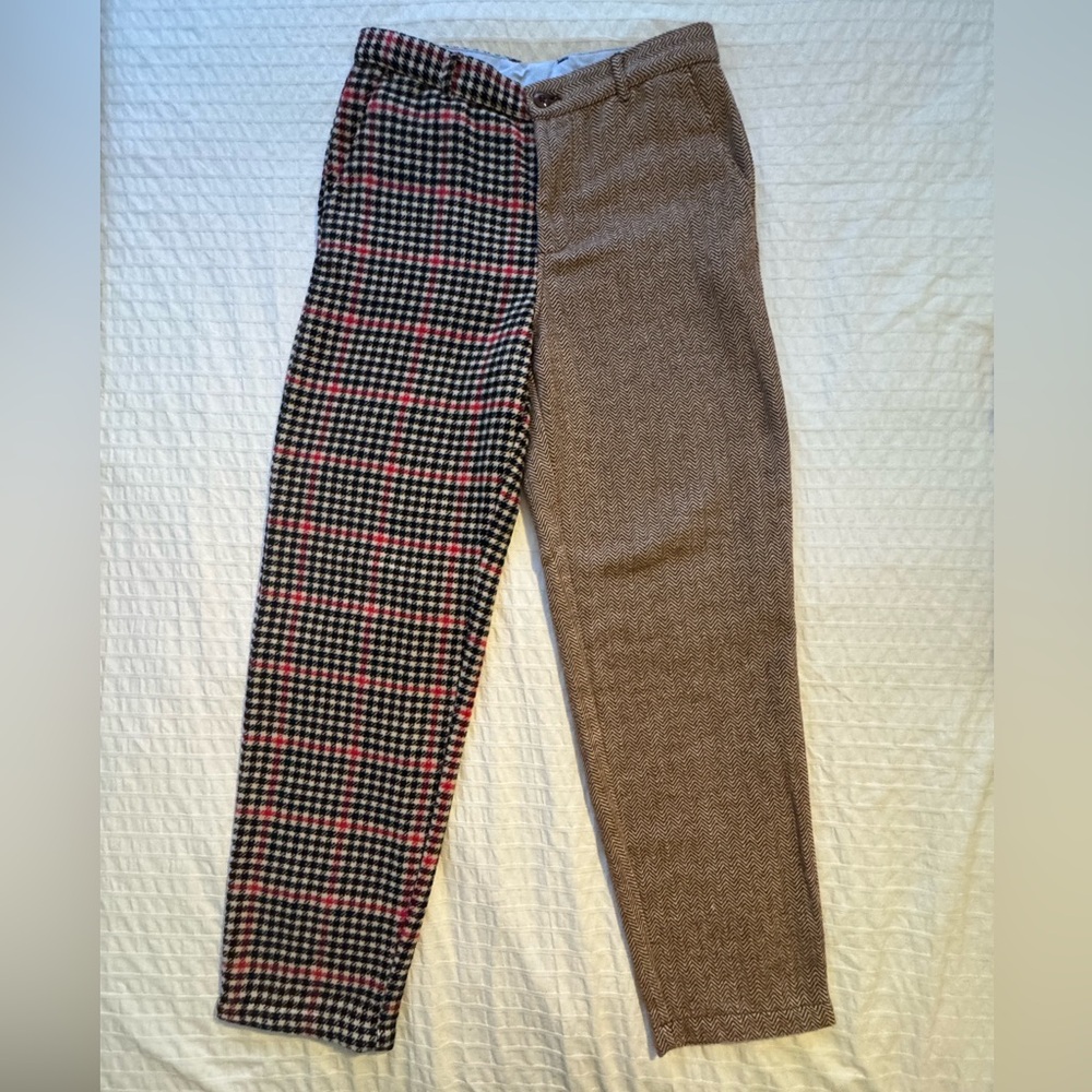 Men's Rowing Blazers Checkered and Brown Pants